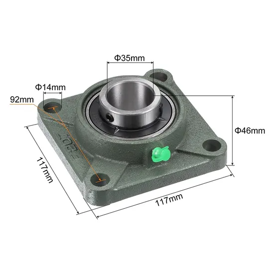 High Quality Flange Bearing F204, 4 Holes, Large Stock
