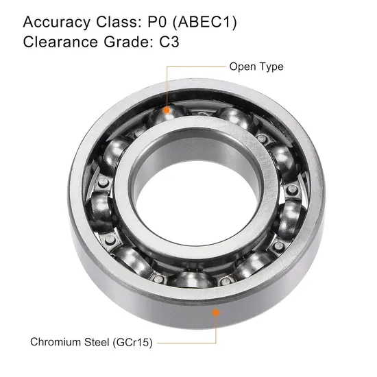 ZJU 6206 Deep Groove Ball Bearing 30x62x16mm C3